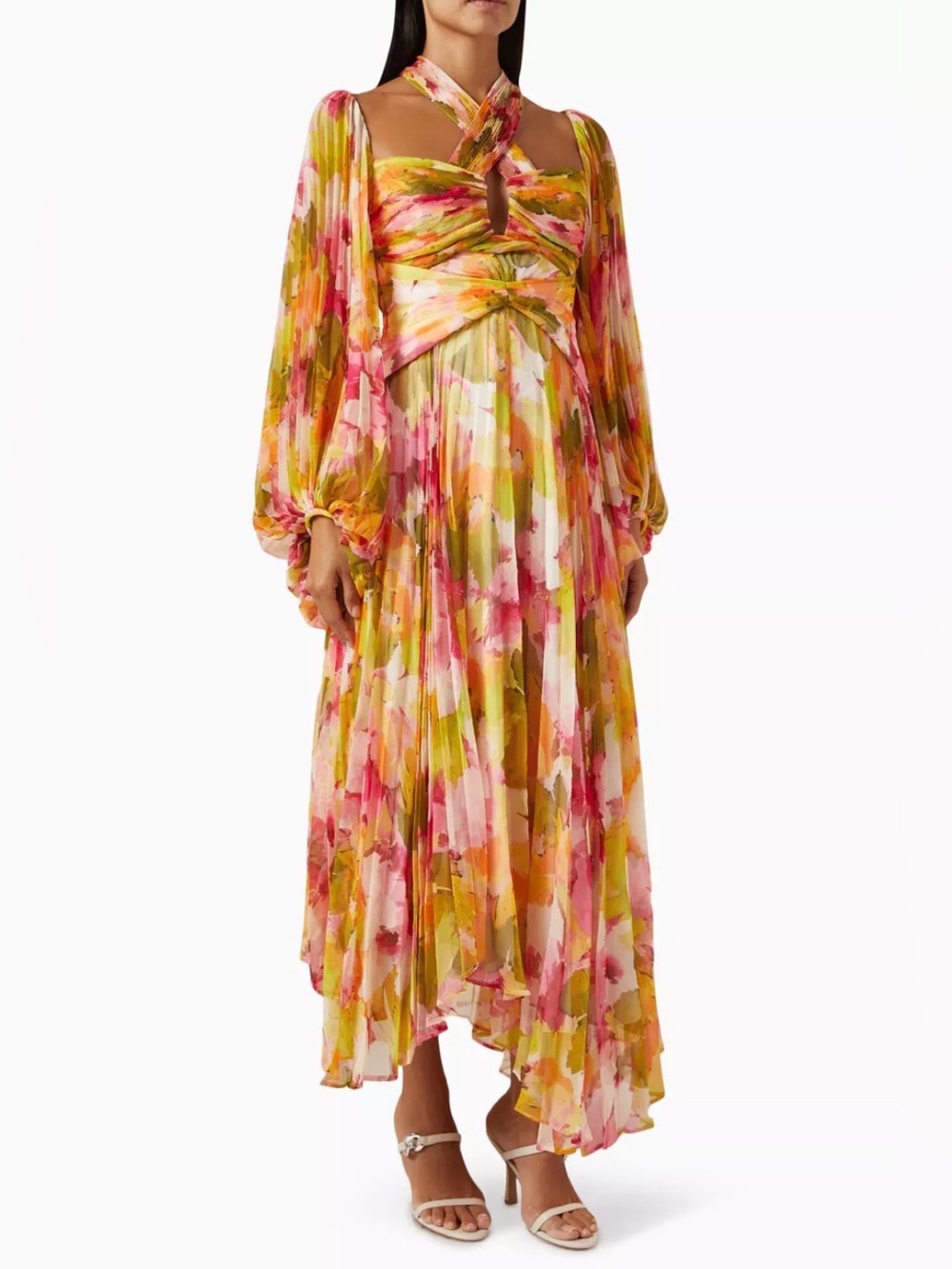 Acler Abbeywood Midi Floral Dress Size 6
